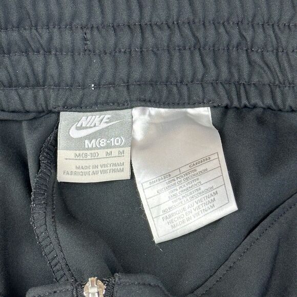 Nike Women's Size Medium Shorts Black Zip Front Running Stretch - Picture 3 of 16